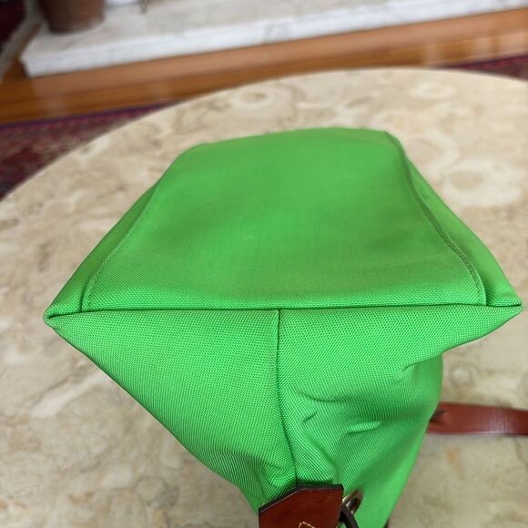 Vintage Dooney & Bourke Signature Blakely Collection Satchel Bag Lime Green - Picture 10 of 16